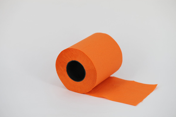 Buy Solid orange toilet tissue roll at wholesale prices