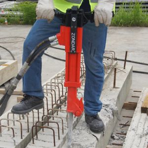 Vibration Attenuation Handheld Hydraulic Breaker Impact Frequency 1500-2400rbm