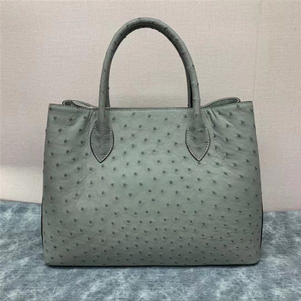 Authentic Real True Ostrich Skin Women Totes Female Handbag Genuine Exotic Leather Lady Working Purse Large Shoulder Bag