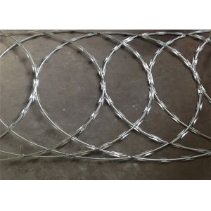 450mm Coil Blade Width 22mm Flat Razor Wrap Wire Coils For Fence Barrier