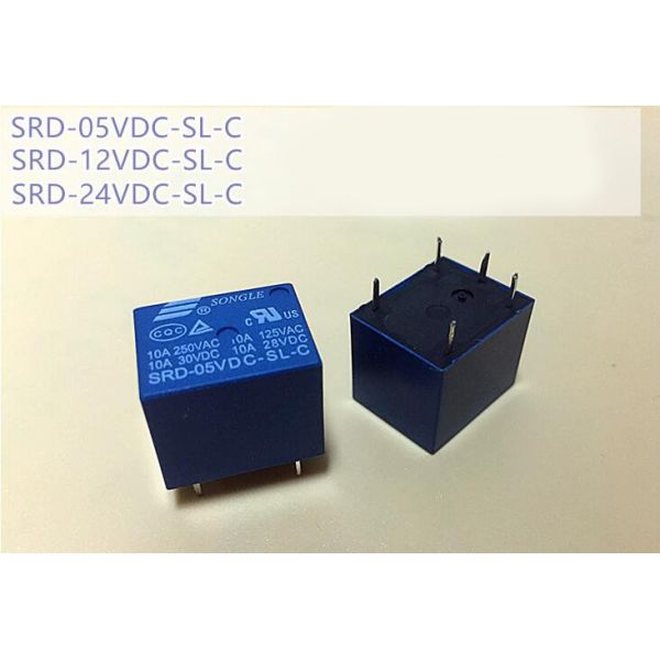 SRD-05VDC-SL-C 5VDC 10A 250 VAC Power relay PCB Type T73-5V 5 feet SRD-5VDC-SL-C 10A 125VAC New and original