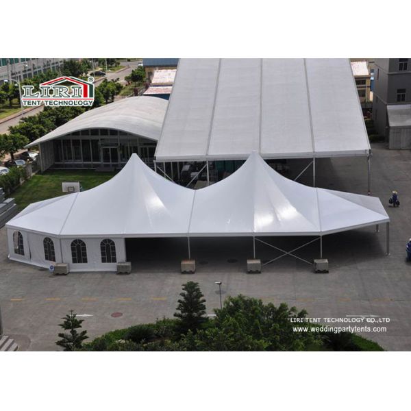 Buy White High Peak Tents Wind Resistant , Custom Party Dome Tent at wholesale prices