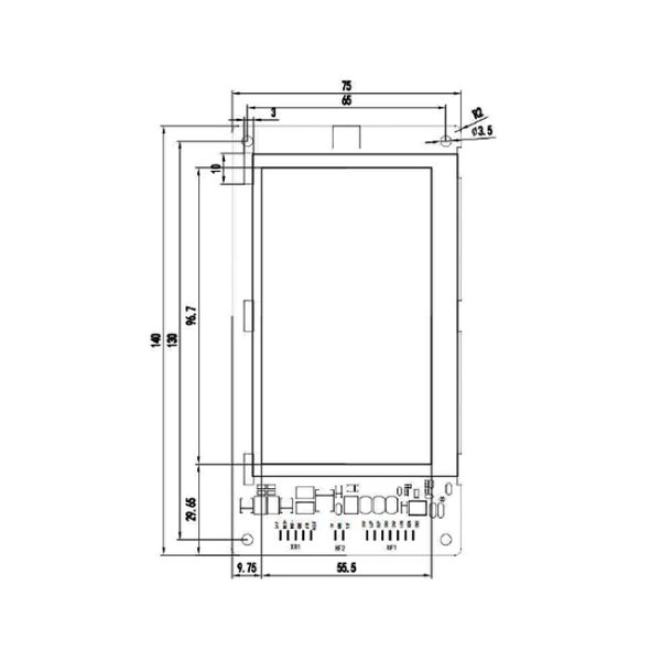 4.3 Inch 7 Segment Color Panel TFT Display for Elevators with 1 Year Warranty