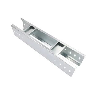 Galvanized Steel Cable Ladder Tray Custom Silver Finish Cable Tray For