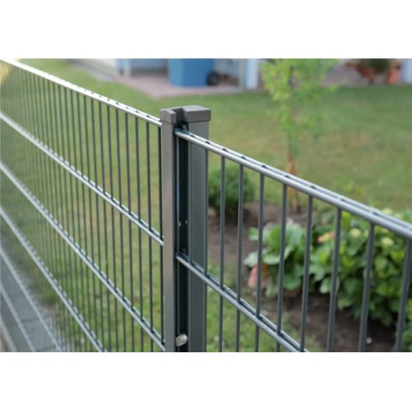 Profence Steel Welded Wire Mesh Fencing With Round Post And Green Color