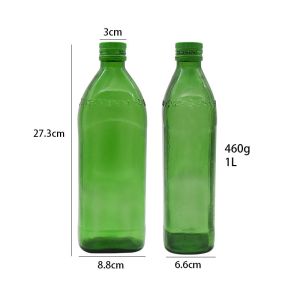 BPA Free 1000ml Borosilicate Glass Olive Oil Bottle