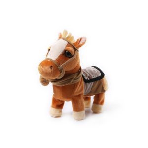 Quality Skin Friendly Electric Movement Short Plush Pony Toy for sale