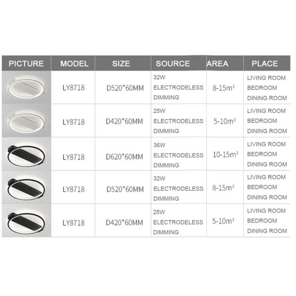 Fore Round Shapes ceiling lights for indoor home Lighting Fixtures (WH-MA-99)