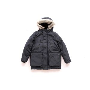 Daily Casual Black Navy Warm Padded Waterproof Coat In Stock