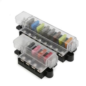 Quality 4 Way 8 Way Circuit Fuse Block 4P 8P Auto Fuse Box Holder Marine Fuse Panel for sale