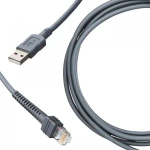 Barcode USB Scanner Cable , RJ50 Extension Cable 3m 5m Length