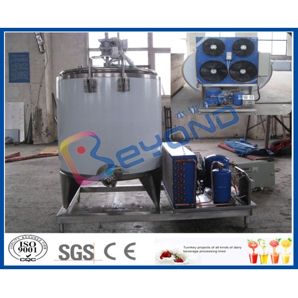 Milk Cooling Stainless Steel Tanks for Cooling / Storage Fresh Milk Customized Size