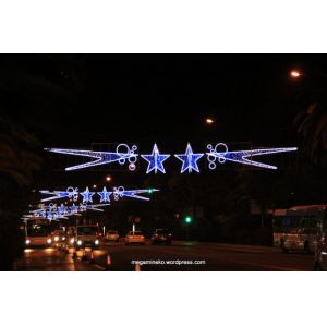Quality 2014 outdoor christmas 500cm 600cm blue star motif light for sale