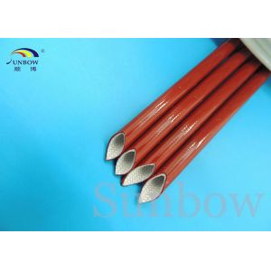 Black Red Silicone Coated Fiberglass Sleeving Electrical Insulation Sleeving