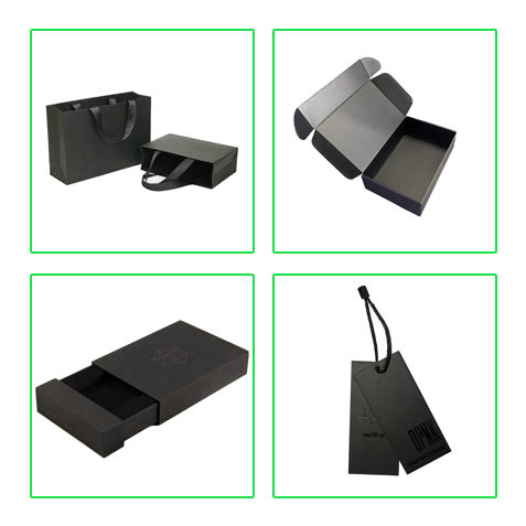 Printable 250gsm 300gsm Black Cardboard Sheets Good Strengh Gift Box Material