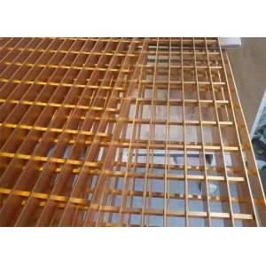 Metal Platform Plain Shape Aluminum Bar Grating 6063 Alloy