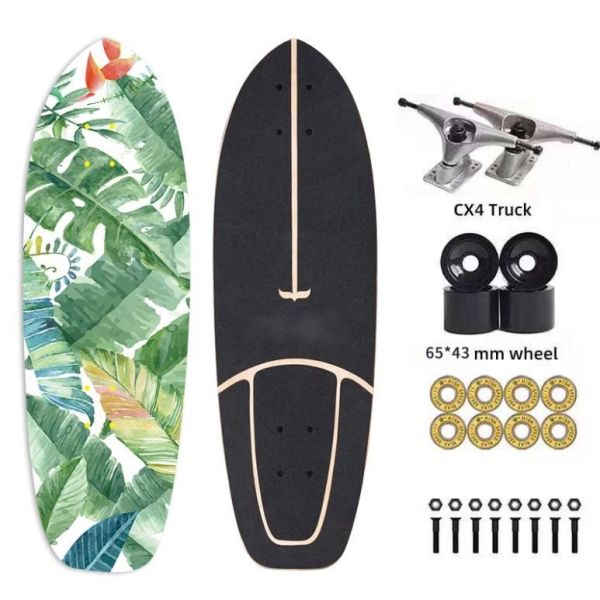 Complete Surf Cruiser Skateboard With Cx4 Truck Pumping Carver Deck