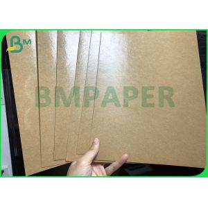 Fade Resistance Eco - Friendly High Glossy Coated Brown Kraft Paper
