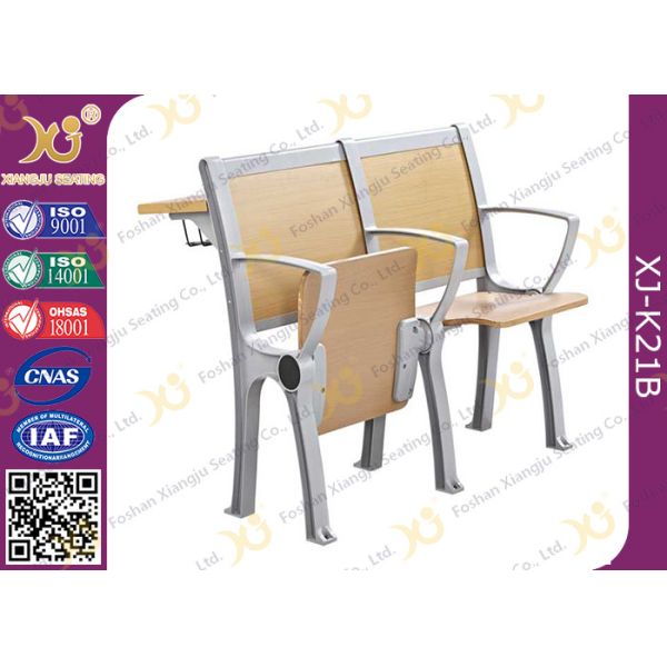 Buy Wooden College Student Desk And Chair Set With Aluminum Frame at wholesale prices