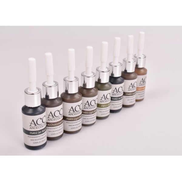 Glossy Pigmentation Pigment Tattoo Ink Pure Organic For Eyebrow Shading And Lip