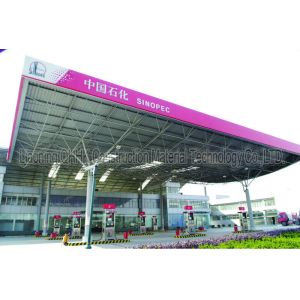 AISI ASTM Steel Building Trusses Prefabricated Gas Station Structure