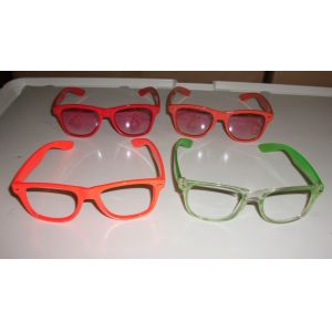 Quality Red blue plastic laser holiday 3d fireworks glasses for viewing displays for sale