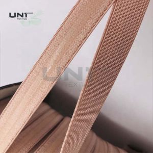 Customized Nude Garments Accessories Polyester Silicone Drip Elastic Tape