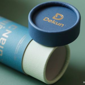 Custom Coffee Bean Paper Tubes Craft Packaging with Embossing