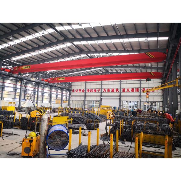 Buy Double Girder Traveling  Overhead Bridge Crane With Hoist Equipment at wholesale prices