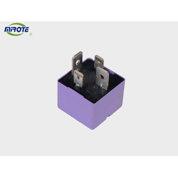 Purple cover 80 amp car relay, 24 volt relay 4 pin metal plate high power relayhigh power dc solid state relay