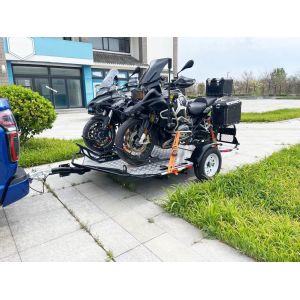 Customized Hydraulic Motorcycle Trailers Versatile Double Hydraulic Trailer