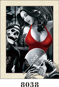 Sexy Women Painting 5d Photography For Restaurant / Custom Lenticular Printing