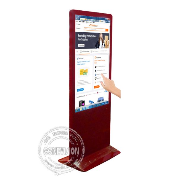 Totem Touch Screen Kiosk For Shopping Mall / 55 Inch Lcd Digital Signage Display