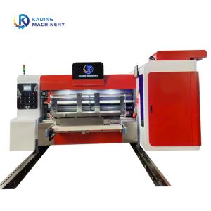 Quality Pizza Box Making Corrugated Box Printing Machine Of Servo Motor Feeding for sale