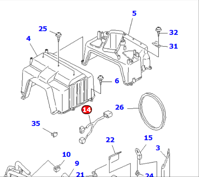 Quality Komatsu Wheel Loader Original WIRING HARNESS ND246440-5200 for sale