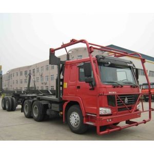 Sinotruk HOWO Chassis 10m Log Timber Truck , Truck Prime Mover 40-60t
