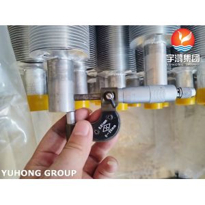 ASME SA249 TP316L Wound Fin Tube With Al1100 Fin Strip For Air Cooler