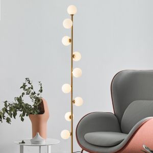 Nordic Simple Glass Ball Standing Lamp Modern Personality Bedroom Living Room