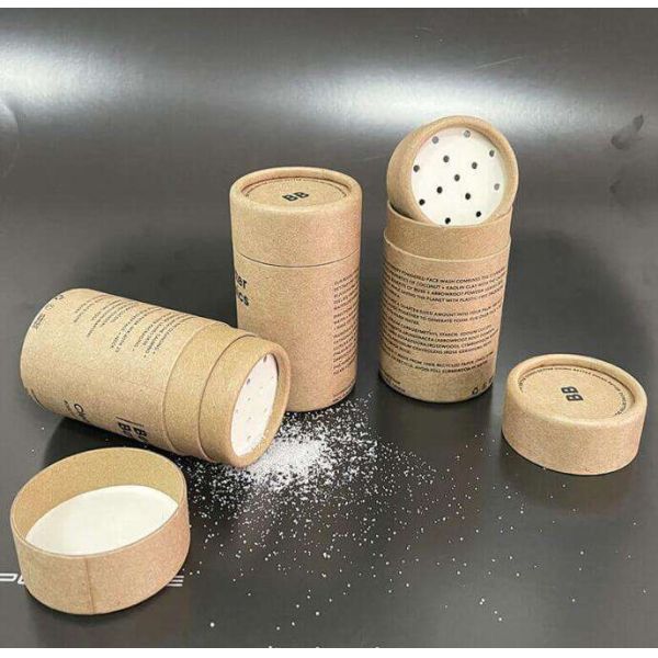 Buy Environmentally friendly custom powder shake paper tube with dice and custom logo at wholesale prices