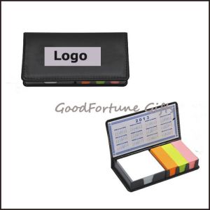Sticky Notes memo pad with case and calculator