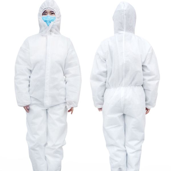 Buy Anti Static Breathable Hooded Disposable Chemical Suits at wholesale prices