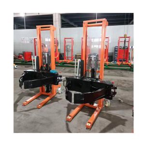 Quality 200KG 300KG Manual Clamping Stacker Manual Stacker with Paper Roll Gripper for sale