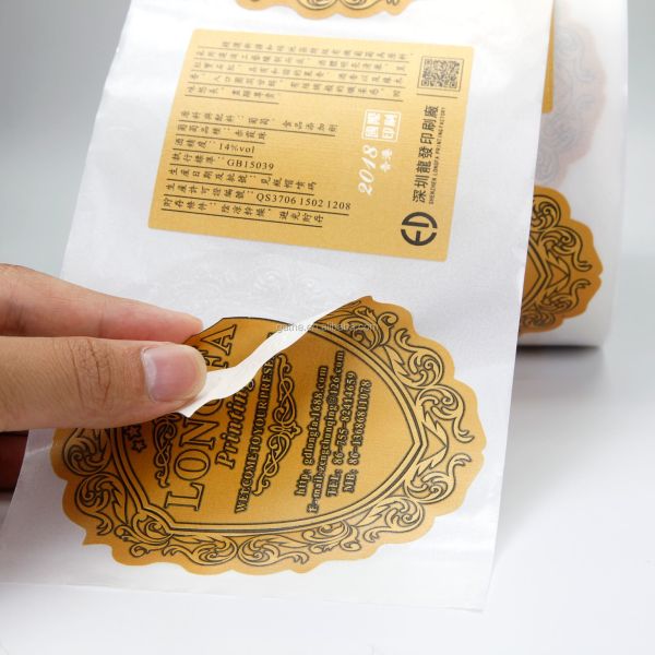 Personalised CMYK Printing Self Adhesive Packaging Sticker Labels Eco Friendly