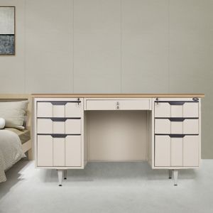 China Modern Mdf Painting Wooden Work Desk Steel  Office Table  ODM Style on sale