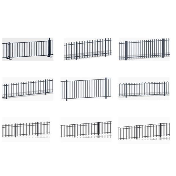 Tubular Security Garriso Fencing Panels 45mm rails upright 25mm