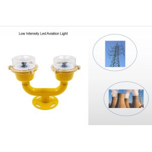 Low Intensity 100Lux LED Aviation Obstruction Light 220v Double Light
