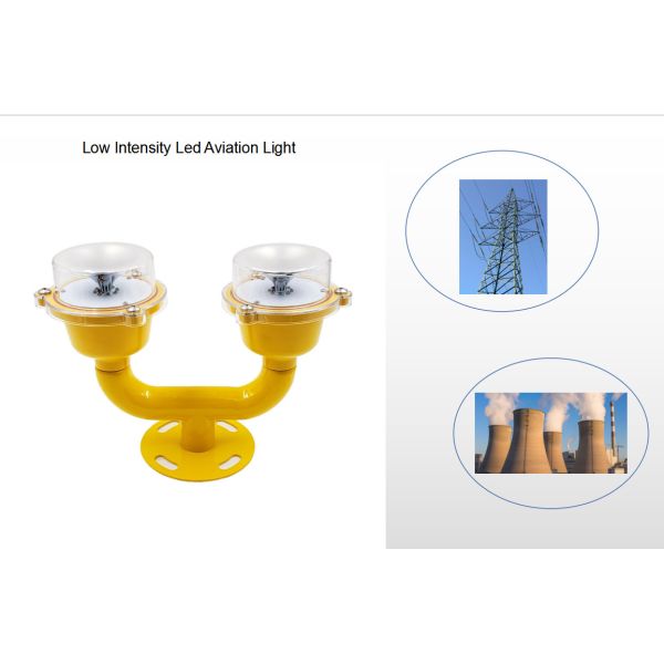 Buy Low Intensity 100Lux LED Aviation Obstruction Light 220v Double Light at wholesale prices