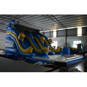 Durable Commercial Inflatable Water Slides For Kids / Inflatable Minion Dry