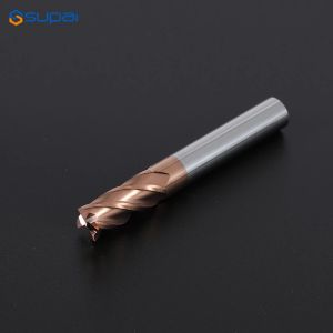 HRC55 Carbide End Mill 6 8 10 12mm 4Flutes Milling Cutter Alloy Coating Tungsten