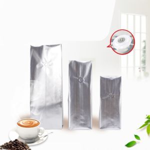 Sealed Aluminum Vented 908g Coffee Packaging Pouch